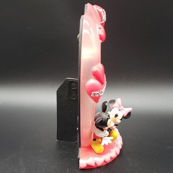Disney's Mickey & Minnie Kisses Snuggles Hugs Heart 4" X 6" Photo Frame - Picture 4 of 7